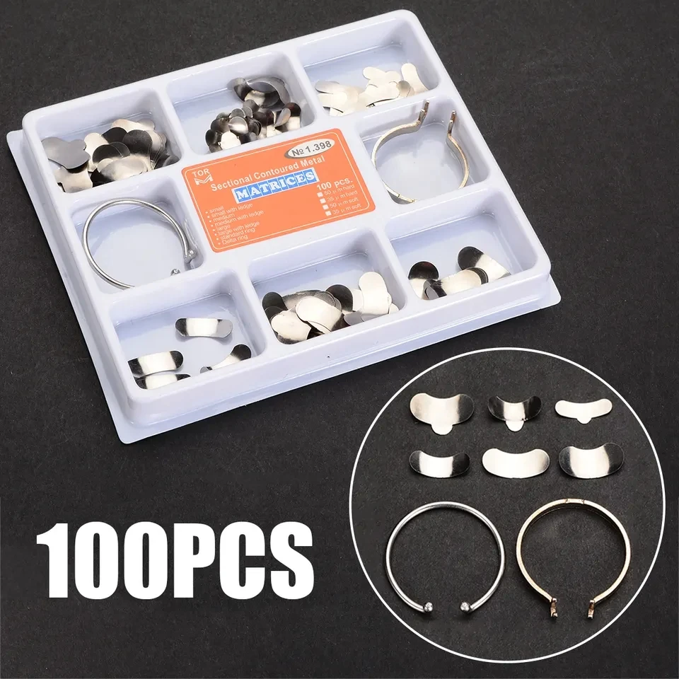 100pcs/box Dental Matrix Bands - Quality Orthodontic Tools