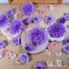 สีม่วง - กุหลาบ 50 ดอก
