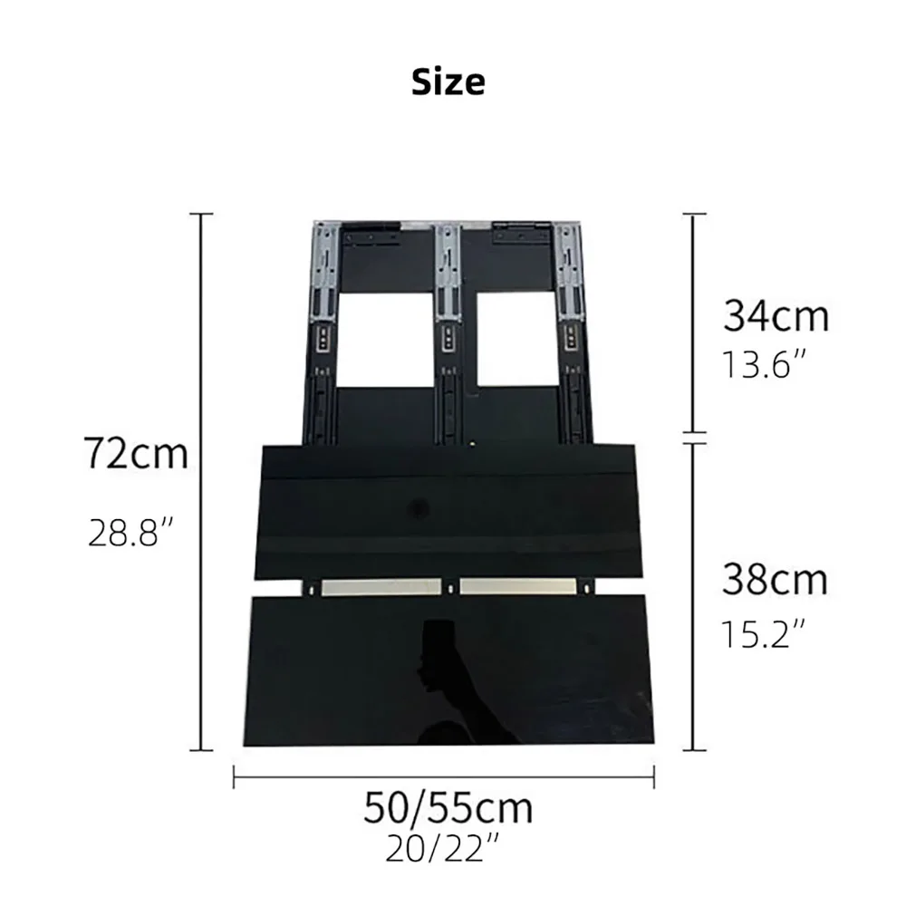 Yinzam UST Laser Projector Platform Slider Cabinet with Motorized Mobile Telescopic Table Laser Projector TV Stand for Home