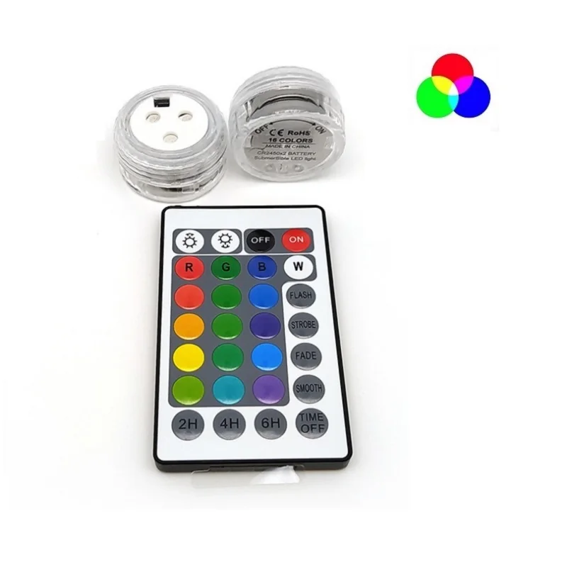 Mini Led Teelichter Mit Batterie Rgb Wasserdichte Poolbeleuchtung Unterwasser-led-leuchten Mit Fernbedienung Für Partydekoration