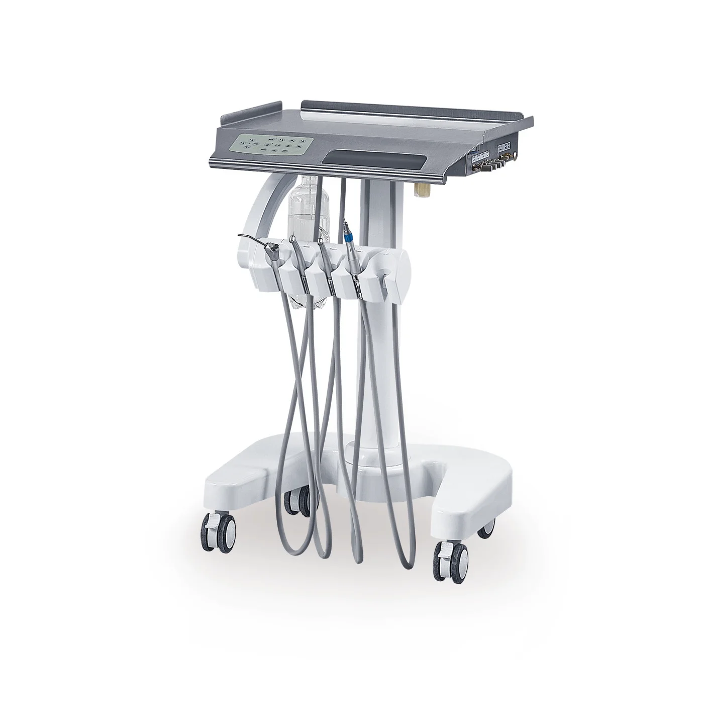 Advanced GD-S350 Electric Dental Implant Unit with Stainless Steel Dual Trays and Functional Assistant Board for Dental Chair
