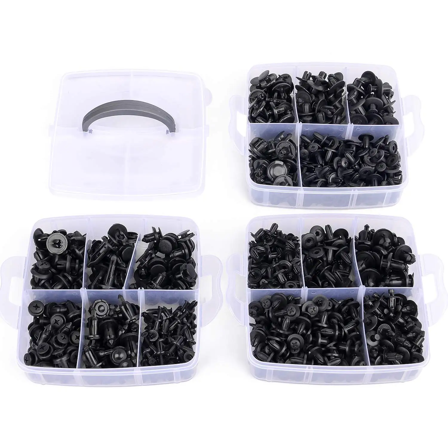 New Auto Fasteners Assortment Car Push Retainer Clips Nylon Bumper Fender Rivets Fasteners Remover