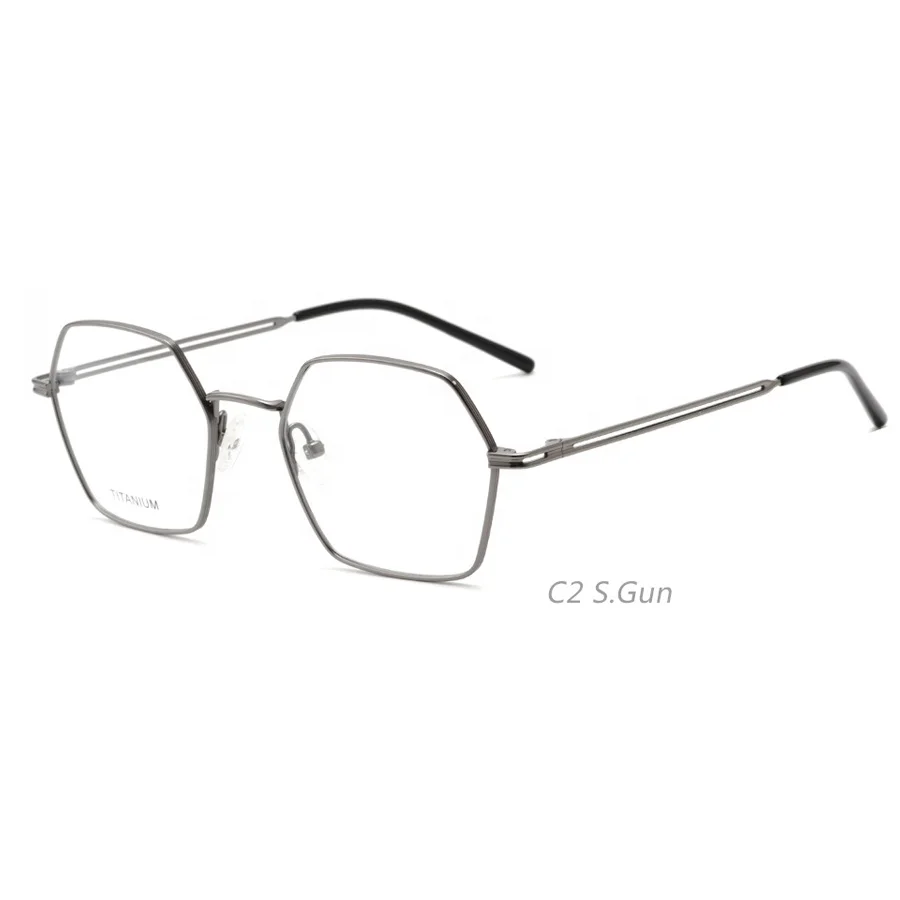T155 Irregular Frame Retro Can Be Matched With Myopia Anti Blue Glasses Titanium Eyeglass Frame