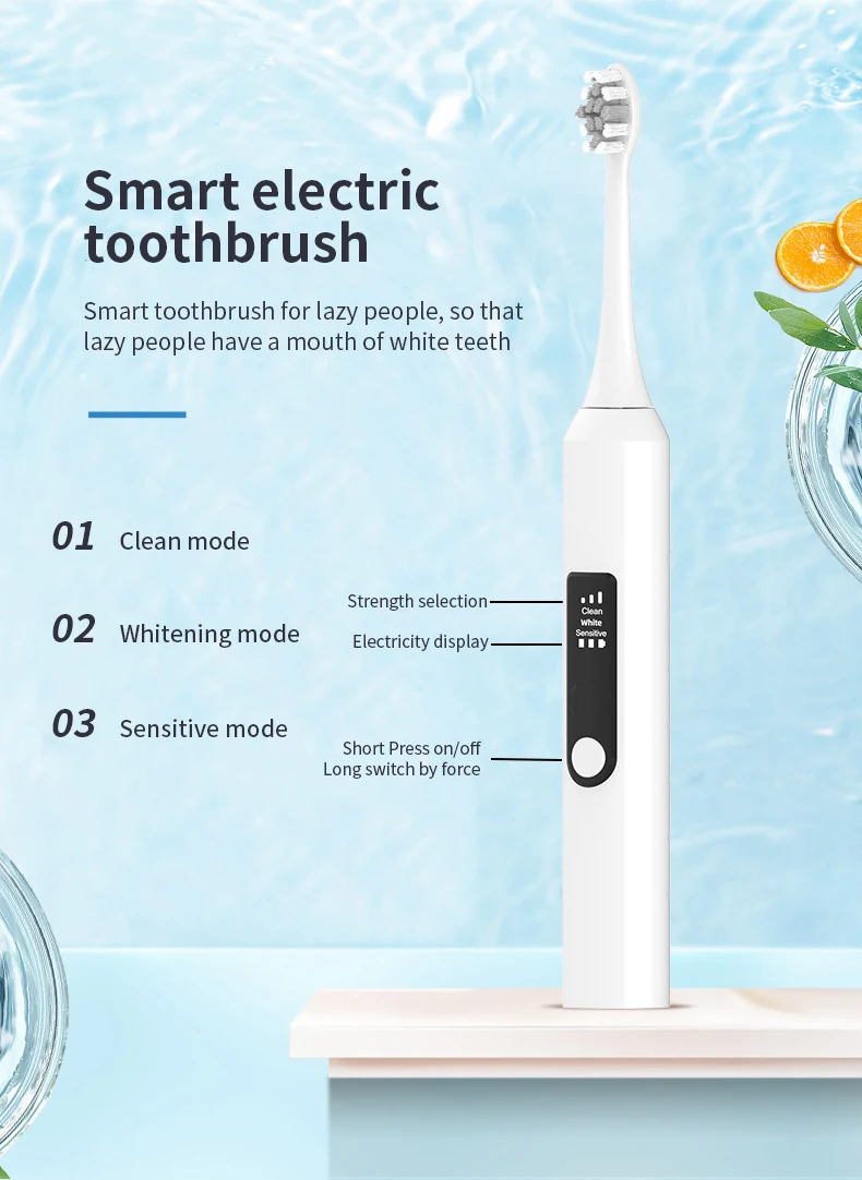 Oem Factory Automatic Sonic Tooth Brush  Charging Tooth Whitening high quality smart toothbrush electric details