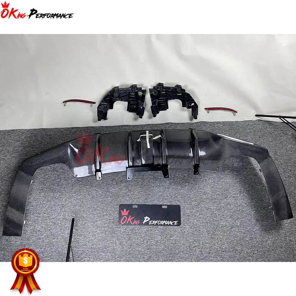 FD Style Carbon Fiber Rear Diffuser for Mercedes Benz AMG GLE43 GLE63 Coupe GLE Class Body Kit