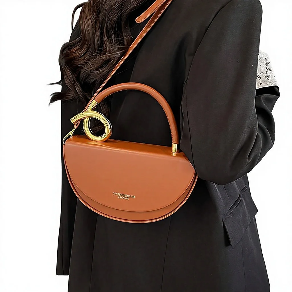 Tote Bag for Women Designer Bags 2026 New High-End Ladies Small PU Saddle Messenger Bag for Daily Collocation Shoulder Bags Summer Products