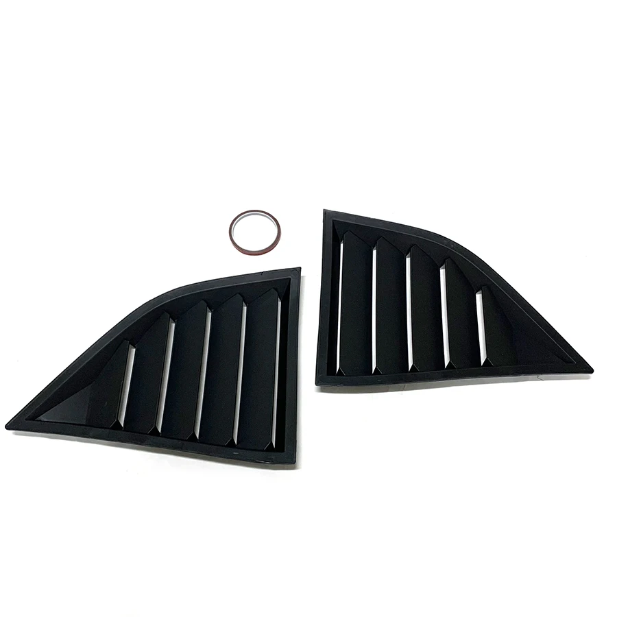product for 2009   2023 dodge challenger abs black classic style side window louvers scoop cover auto body kits window shuttle diffuser-6