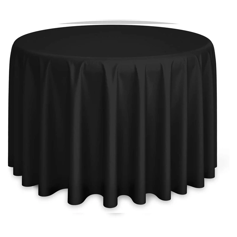 Hot Sale Luxury Home Textile Wedding Red Table Cloth Round Party