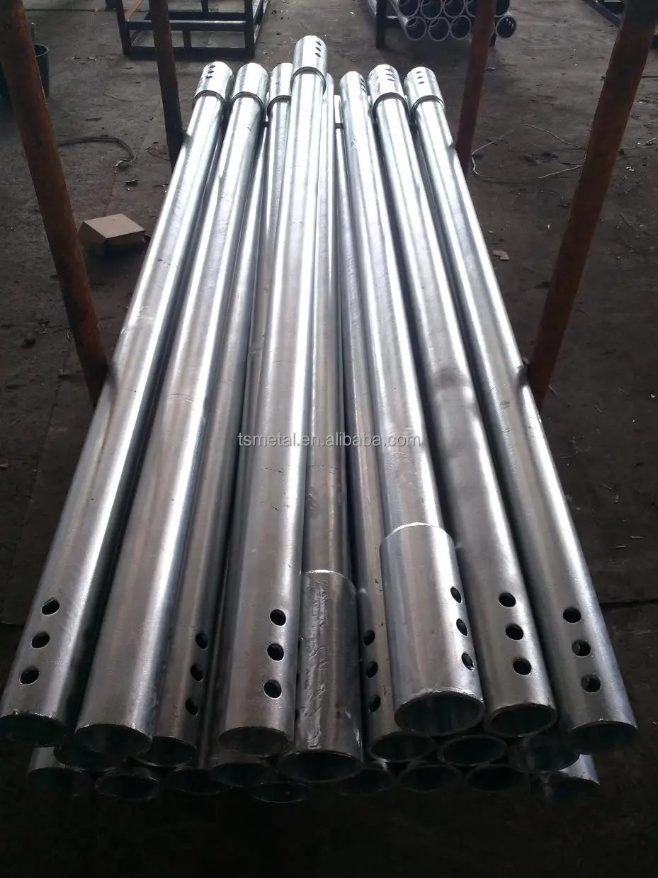 Silver Power Ground Foundation System Earth Screw Anchor Helix Pile