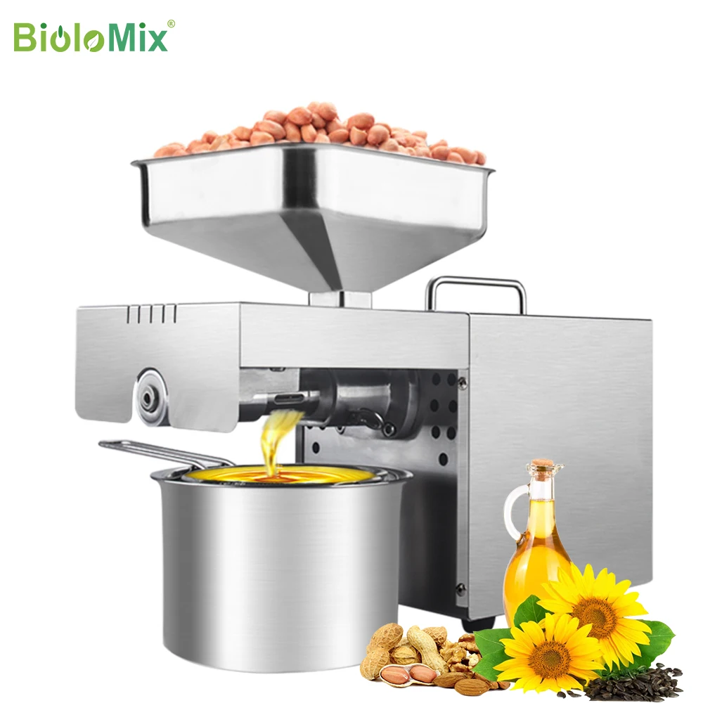 Commercial Stainless Steel Automatic Oil Press Machine Seeds Oil Pressing 220v 