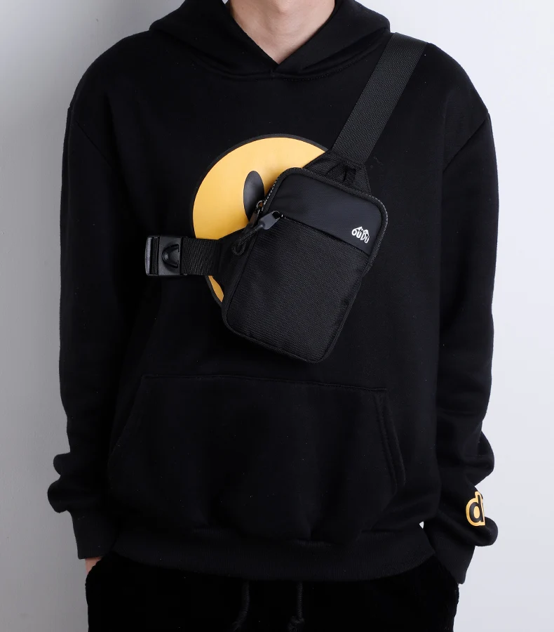 Hualian Mens Mini Nylon Single Shoulder Bag Custom Small Square Black ...
