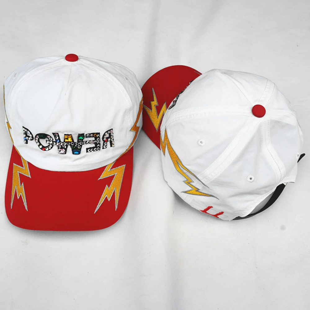 KPOP G-DRAGON POWER Embroidered Pressed Diamond Baseball Caps