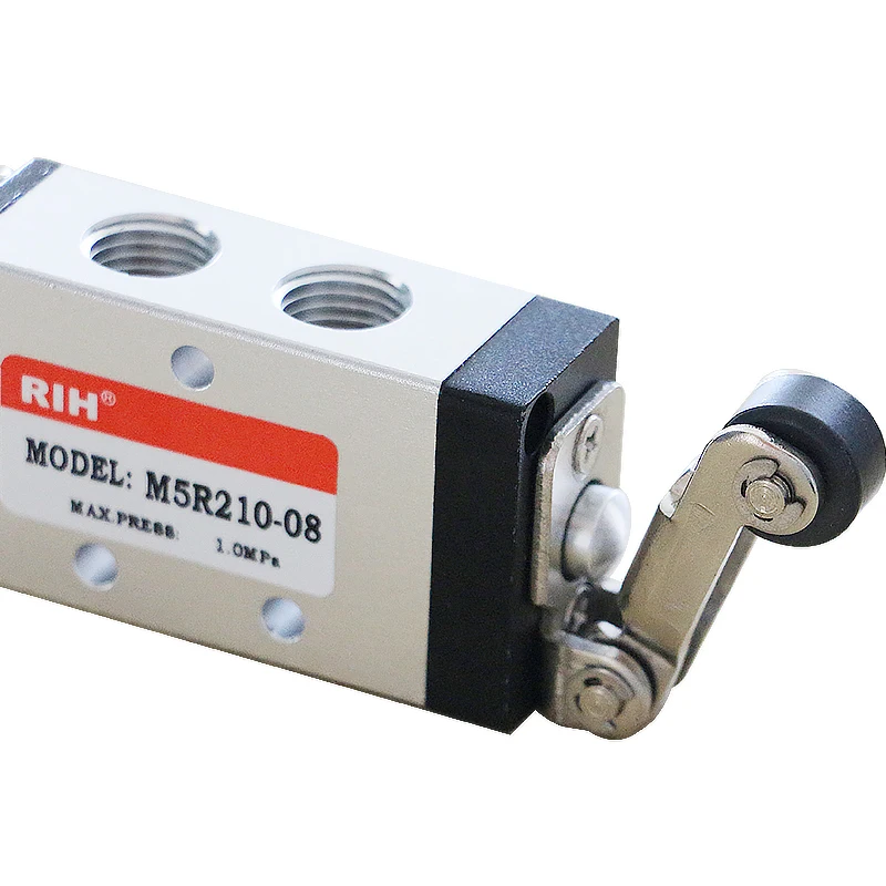 MV522R Pneumatic Control Valves 5/2 Way Roller mechanical pneumatic valve