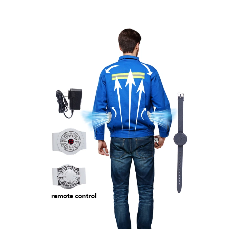 Custom Summer 7.4V 5200mAh Polymer Battery Pack Wireless Remote Control Air Conditioned Labor Jacket Fan