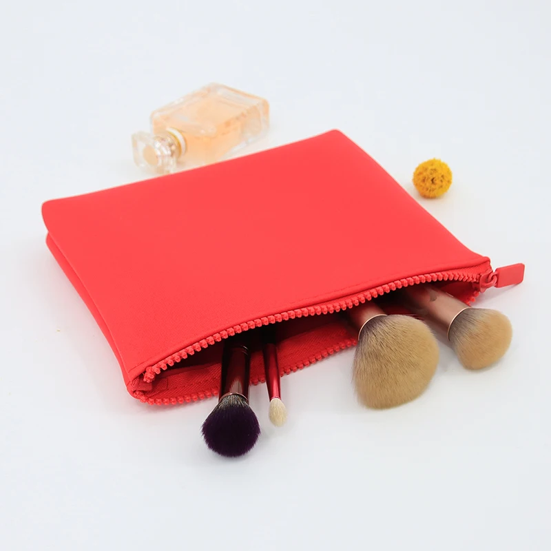 Tilpasset Neopren Makeup Pose Modne Kosmetikkorganizer Stor Kapasitet Makeup Pose med Glidelås Lukking for jenter