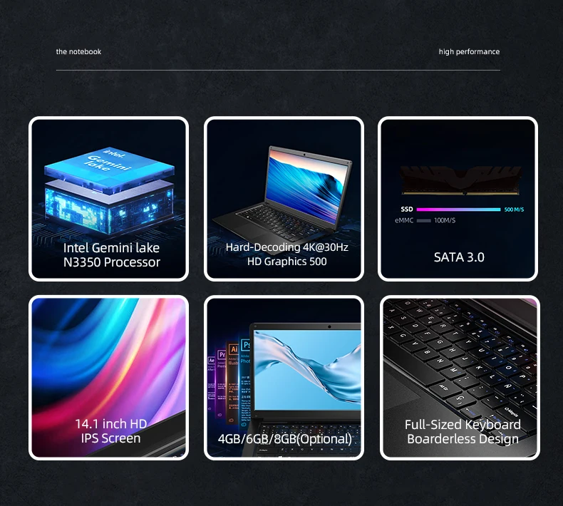 Cheap Price Student Laptop 1366*768 Tn 14 Inch Ddr 4g Ram 64g 7.6v ...