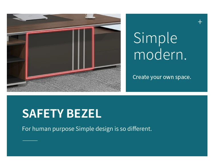 MDF office desk luxury executive modern office desks L shaped computer desk table office furniture