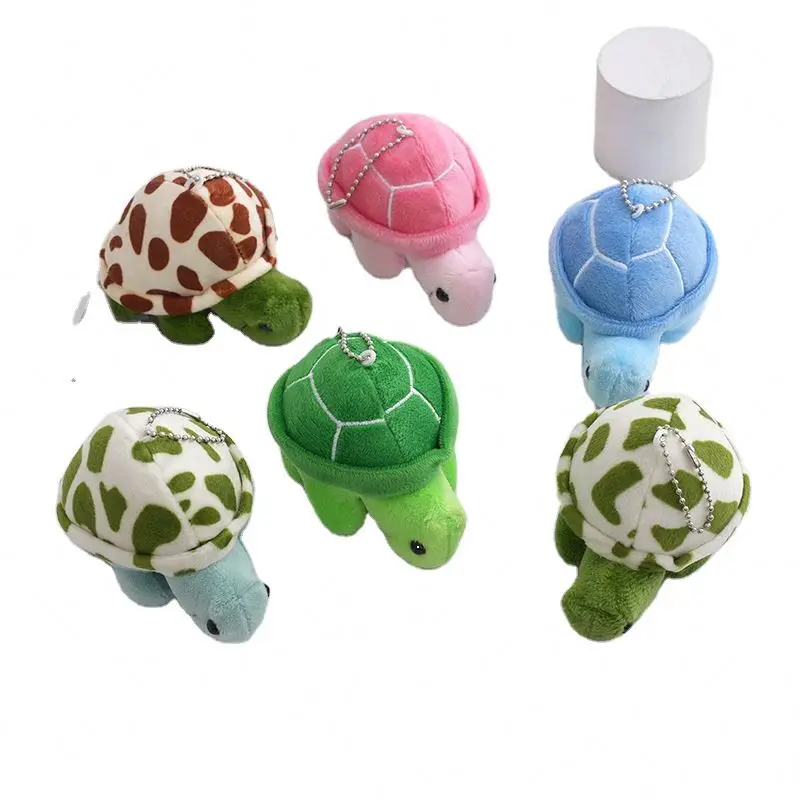 Portachiavi Portamonete A Forma Di Tartaruga: Peluche Morbido Con Cerniera E Cinturino, Kawaii Verde