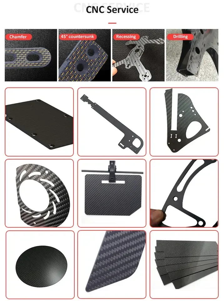 High Quality 600*600*3.0mm Carbon Fiber Plate Agriculture Drone FPV Drone Frame Accessories Carbon Fiber Sheet manufacture