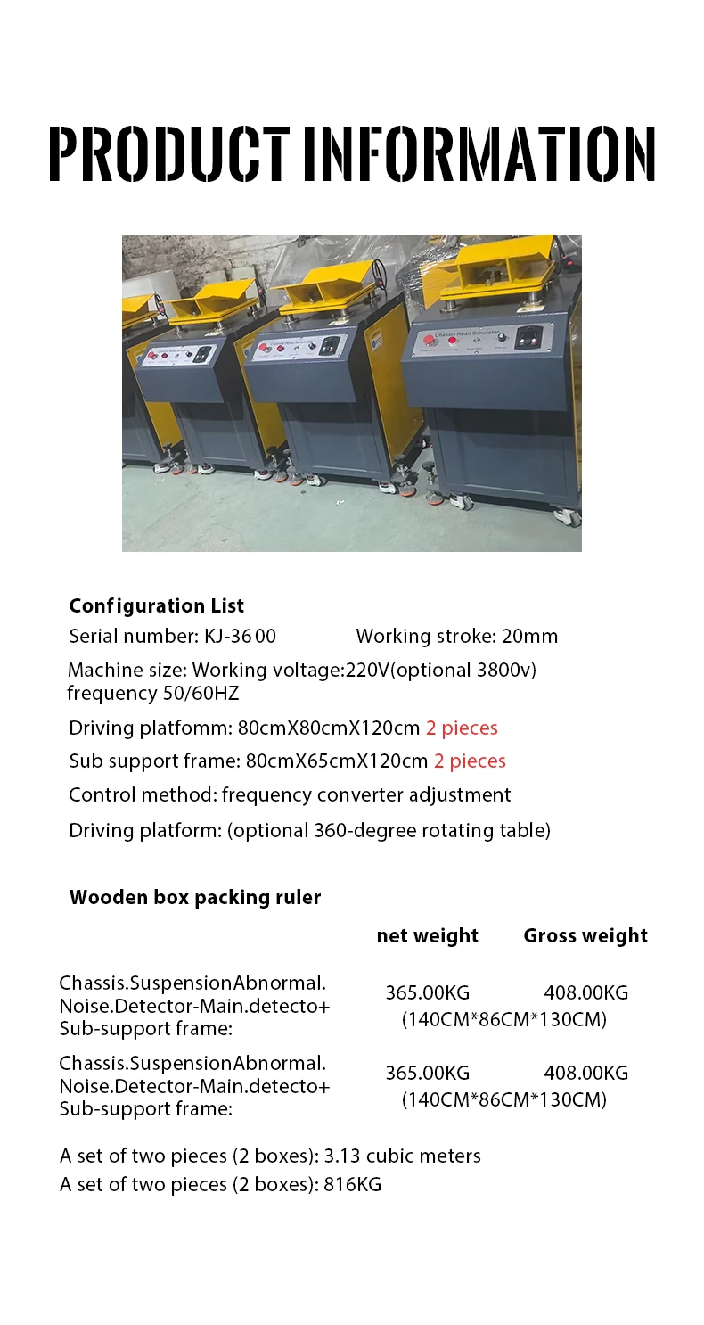 product high quality karjoys kj 3600 electric car suspension test machine chassis road simulator engine analyzer 1 year warranty-3