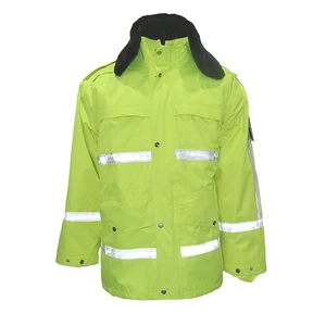 Factory Supply High Visibility Work Clothes Men Construction Roadway Worker Coveralls Reflective Strips Overalls Workshop
