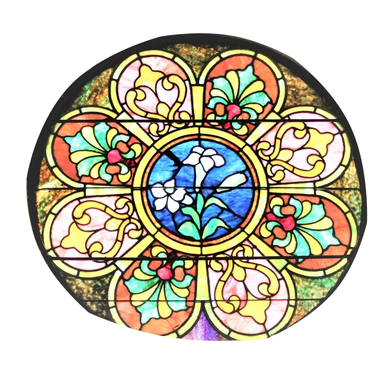 Colored Customized Pattern Stained Glass for Door Window