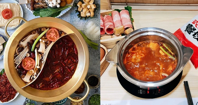 CENHOT Restaurant Shabu Shabu Small Hot Pot Pots Stainless Steel  Manufacturers