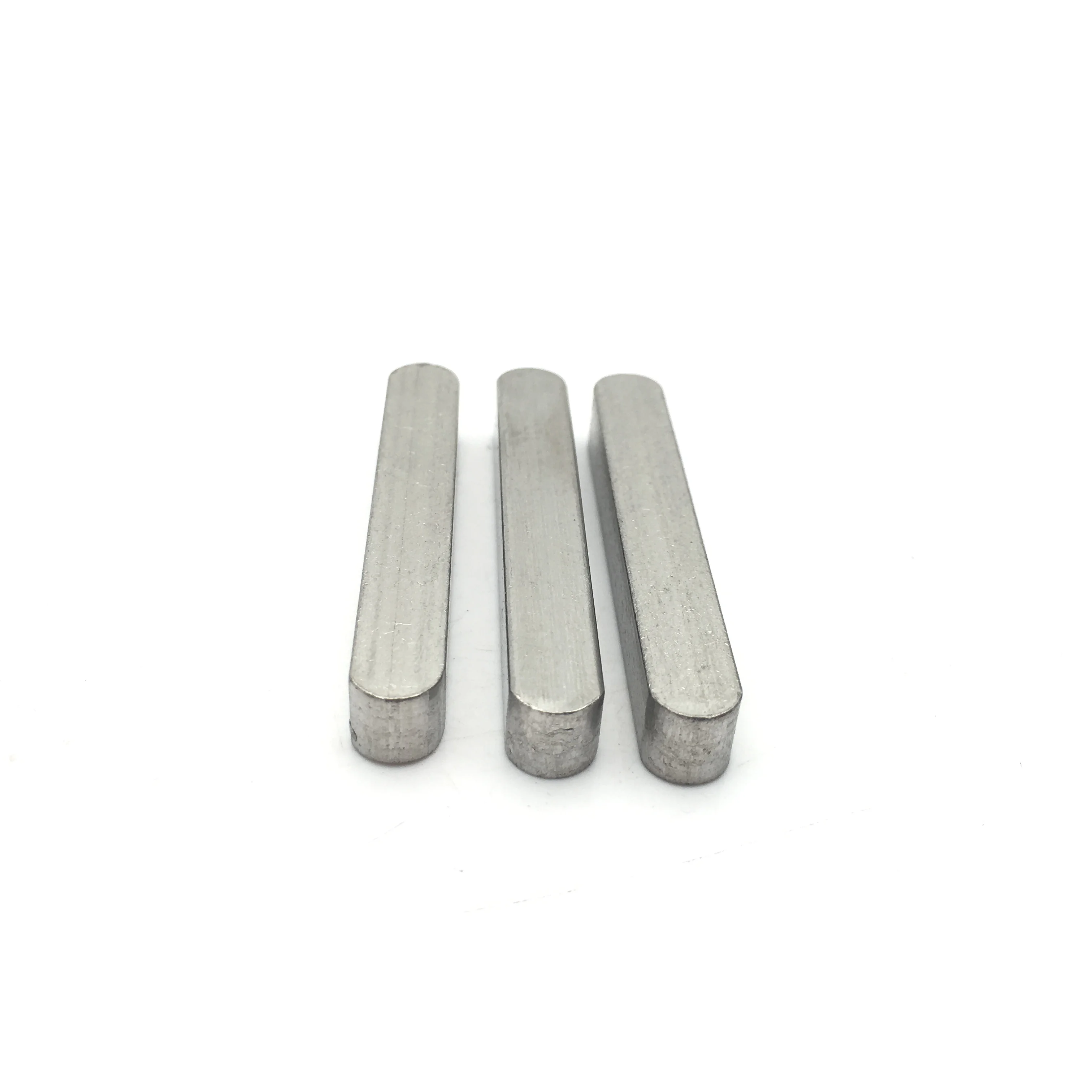 SS316 Custom Flat Keys DIN6885A Stainless Steel Round End Parallel Key
