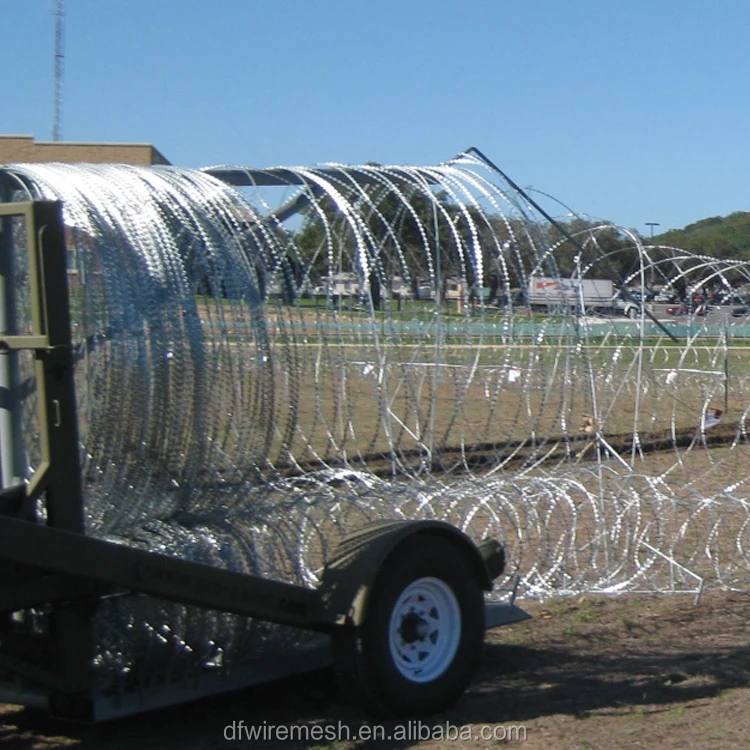 Mobile Razor Wire Security Barrier