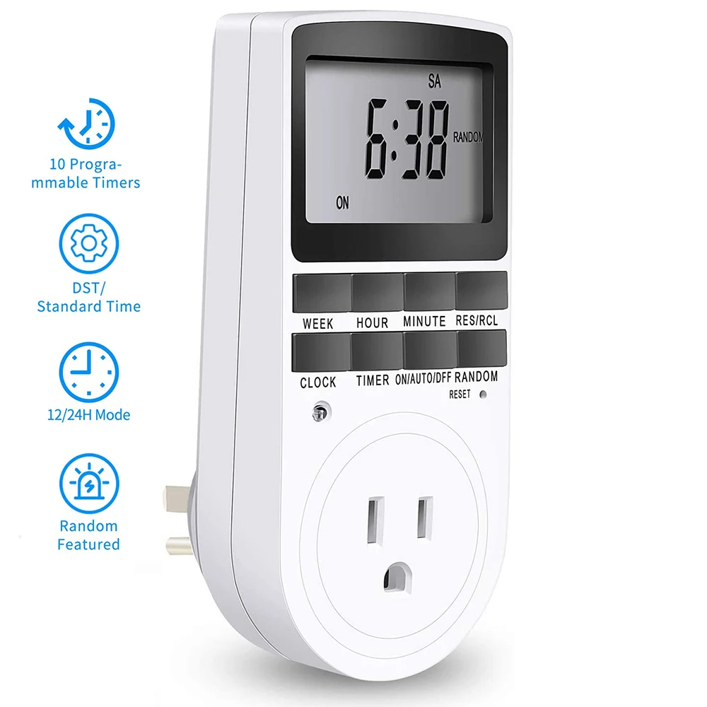 16A 230V Relay LCD Digital Weekly Programmable Timer Switch