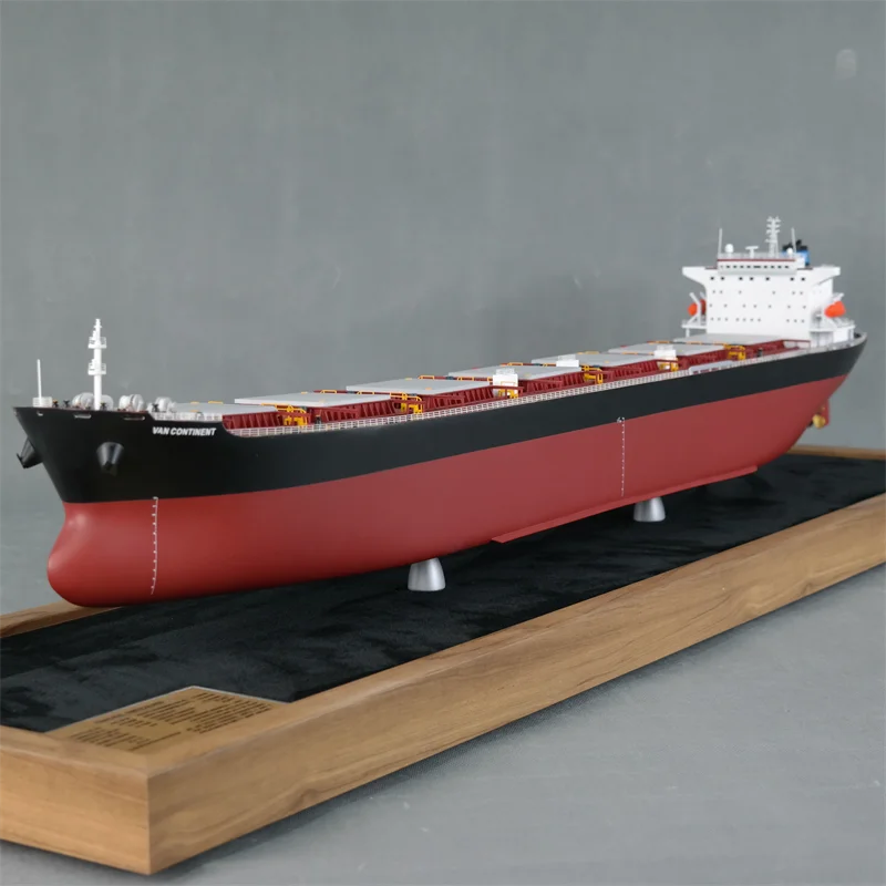 【A】O.A.S Customized 100cm Bulk Cargo Ship Model Factory Shipping Gift Model Craftsman for Christmas and Father's Day