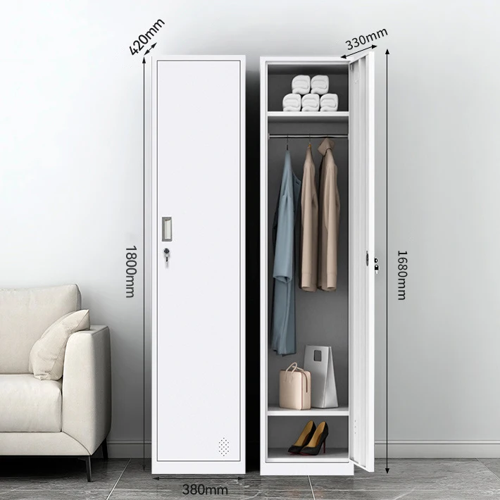 Black Steel Five Door Locker for School, Office, and Gym Storage