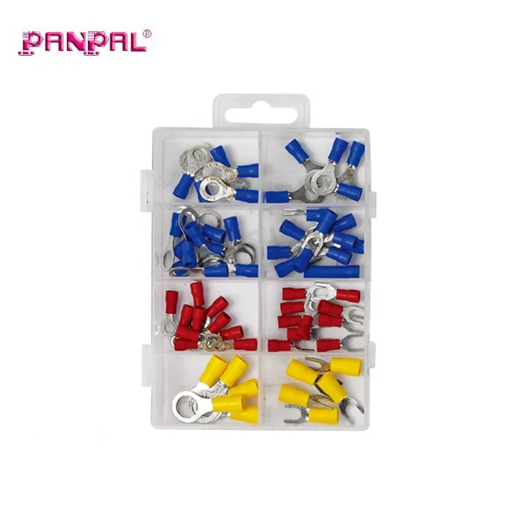Factory direct sale 60PC assorted ring electrical wiring splice connector wire connectors terminals kit