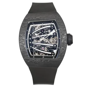 Business Casual Men's Mechanical Watch Couple's Watch with High-Quality Carbon Fiber Case Stylish Unique Automatic Watch Women