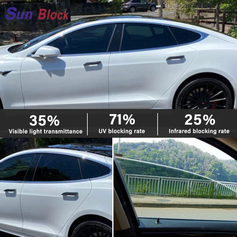 Sun Block 2ply Window Film Car Protection Glass Window Film 1.52m X 30m