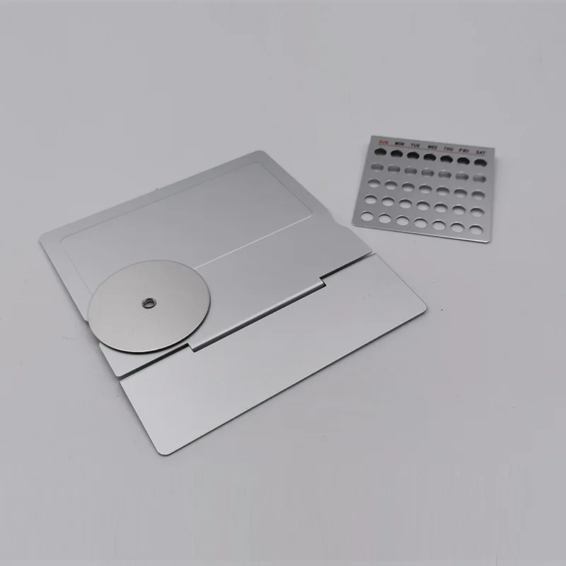 Mini Aluminium Perpetual Calendar for Tables Office Gifts Promotions Displays