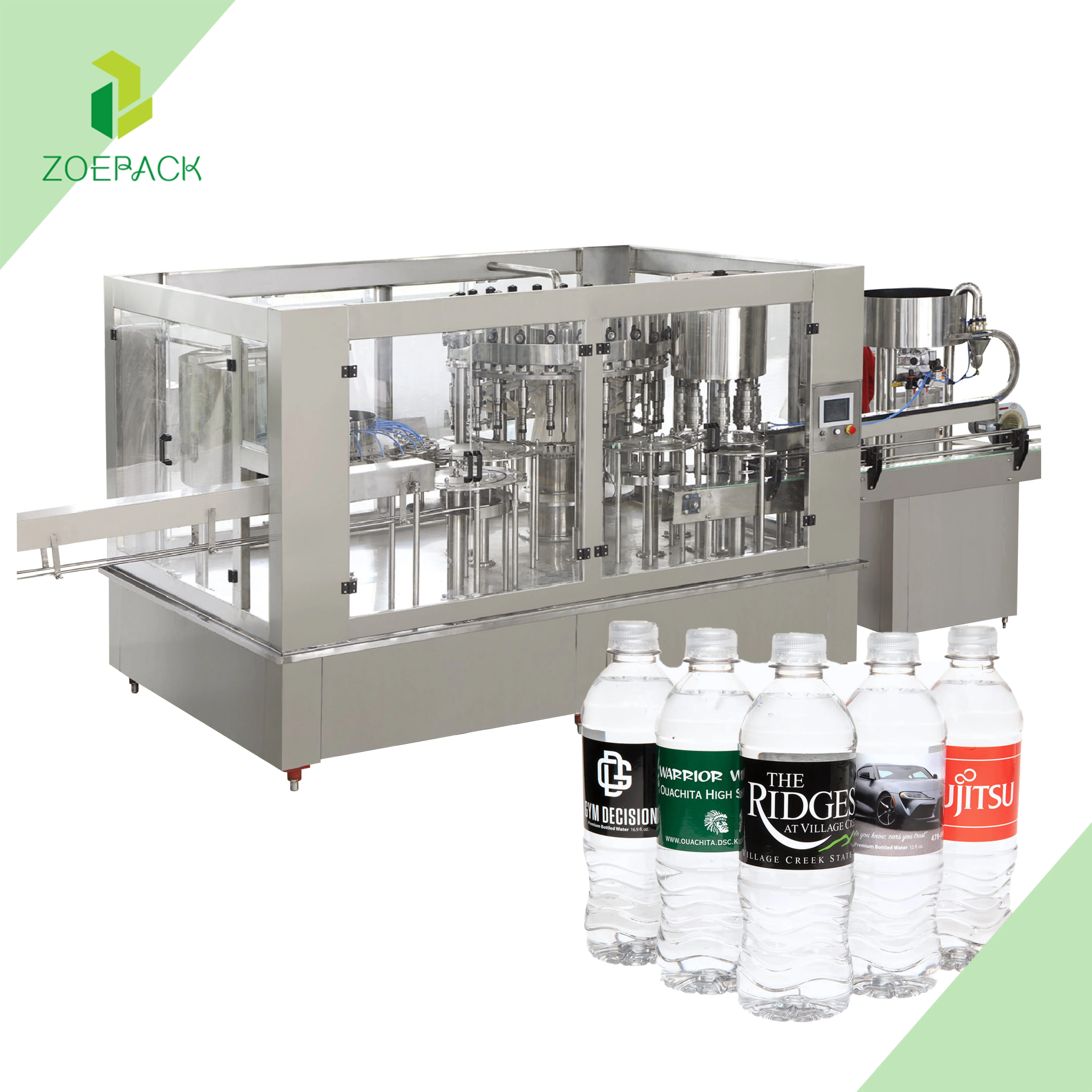 Fully Automatic Bottle Washing Filling Capping 3 in 1 Machine 500ml Mineral Water Bottling Filling Production  Line