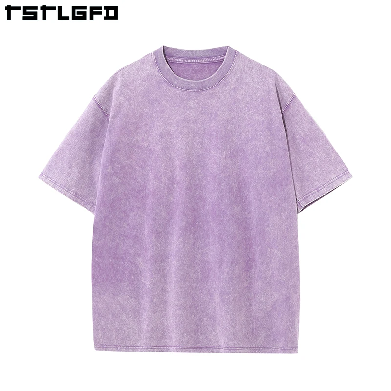 Wholesale Vintage Oversized Acid Wash T-Shirt 250GSM