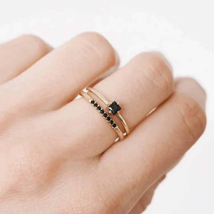 two-tone-white-cz-925-sterling-silver-women-finger-ring-size-6 – Karizma  Jewels