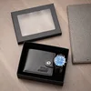 3-piece black-wallet watch gift box