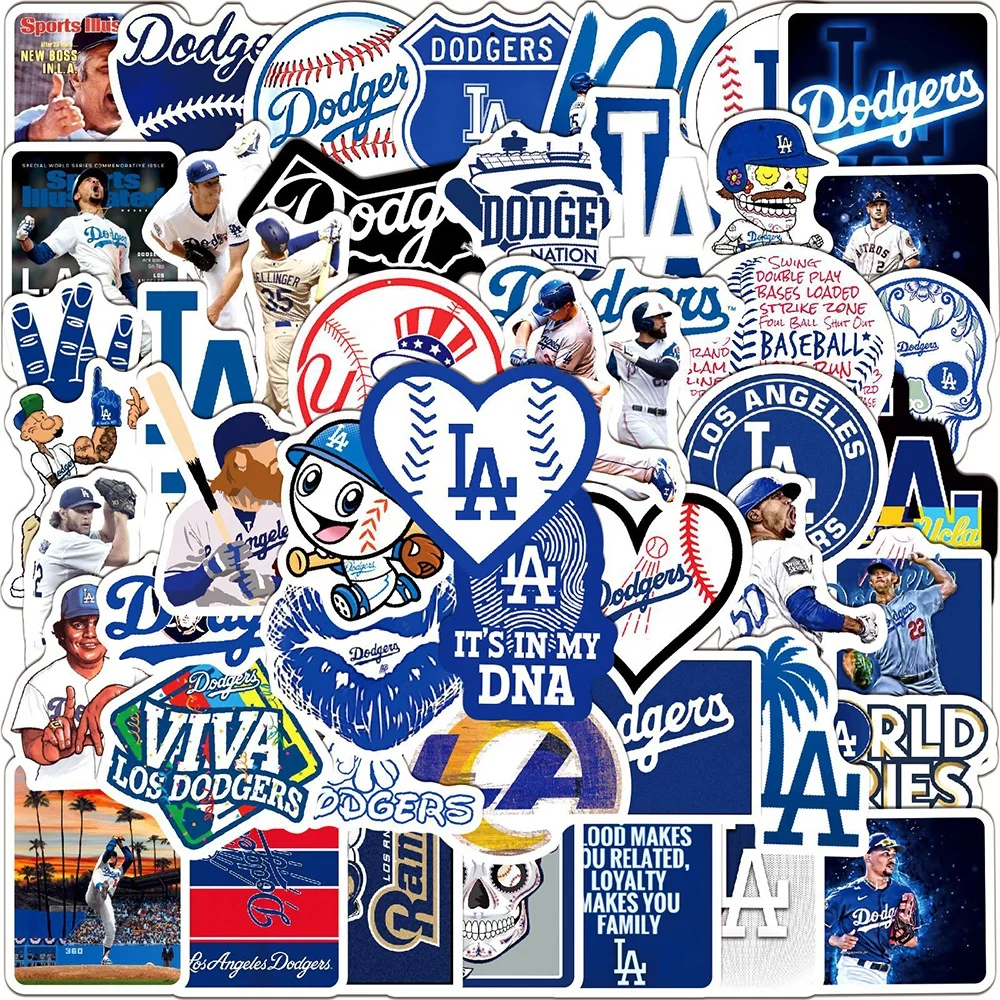 LOS ANGELES DODGERS Scrapbook 3D MLB Uniform Sticker Set Major