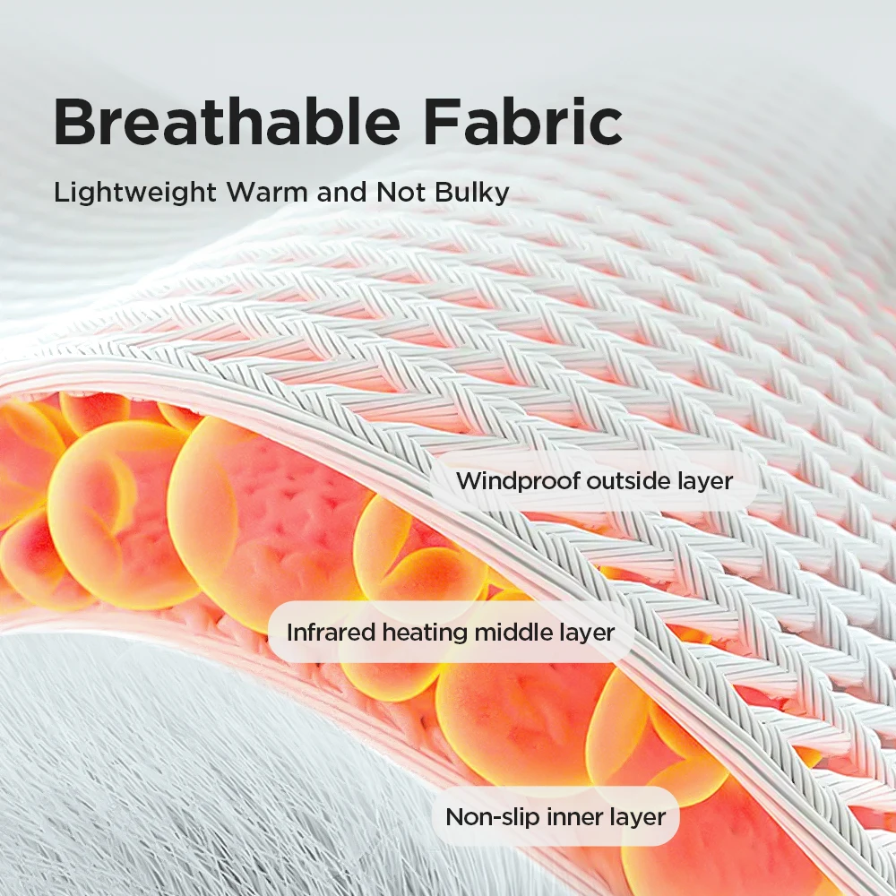 Wireless Rechargeable Electric Heating Vibration Ankle Massager Hot Compress Foot Wrap Massage Belt Foot Massager