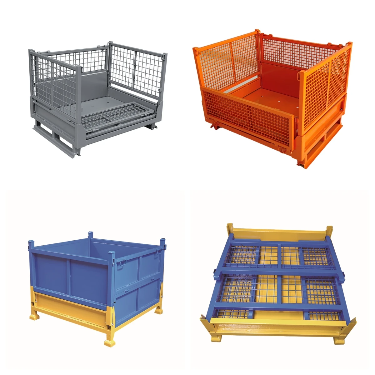 Powder Coated Steel Storage Boxes - Durable & Stackable