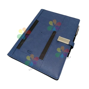 Luxurious Business Power Bank Notebook A5 Multifunctional Rechargeable Diary With Wireless Charging Notebook for Gift