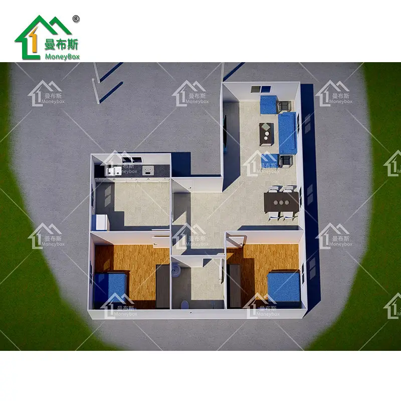 Low Cost Light Weight Block Ready Precast Concrete House for Living