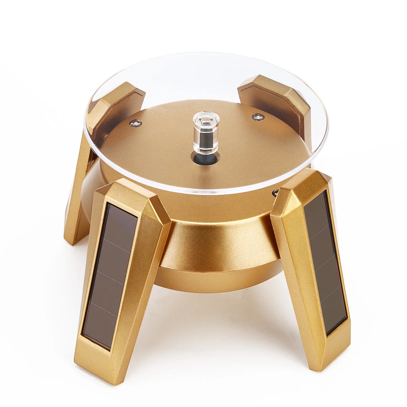 solar powered display stand rotating turntable