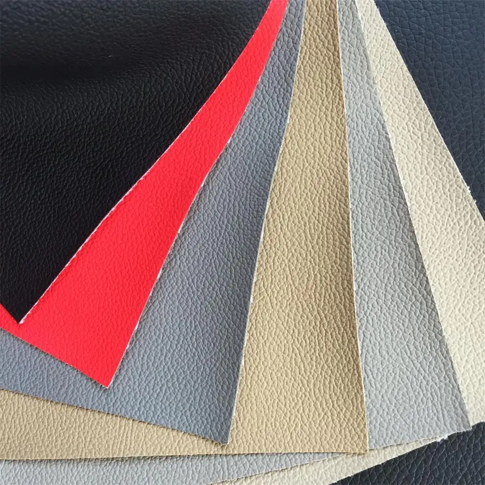 Vinyl PV Faux Leather Fabrics  for Car Seat Cover Interior Uphlostery PVC Artificial Leather for Sofa Furniture
