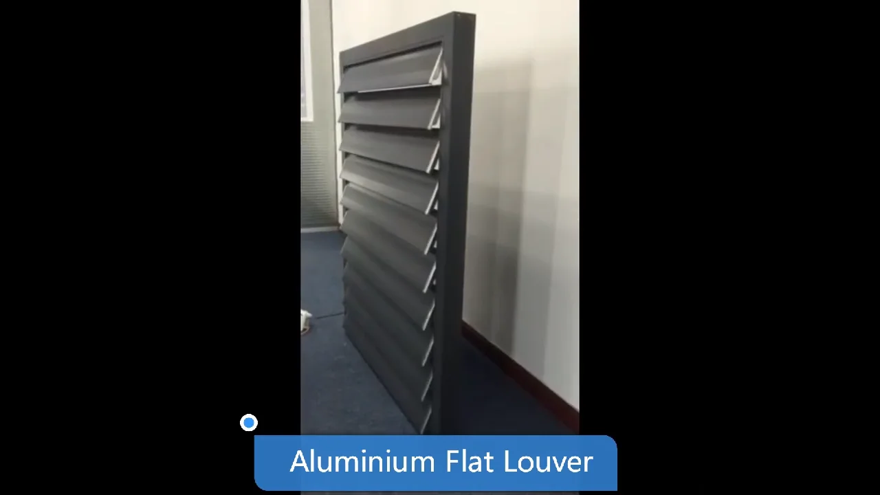 Waterproof Air Vent Louver Shutter Automatic Aluminium Metal Storm