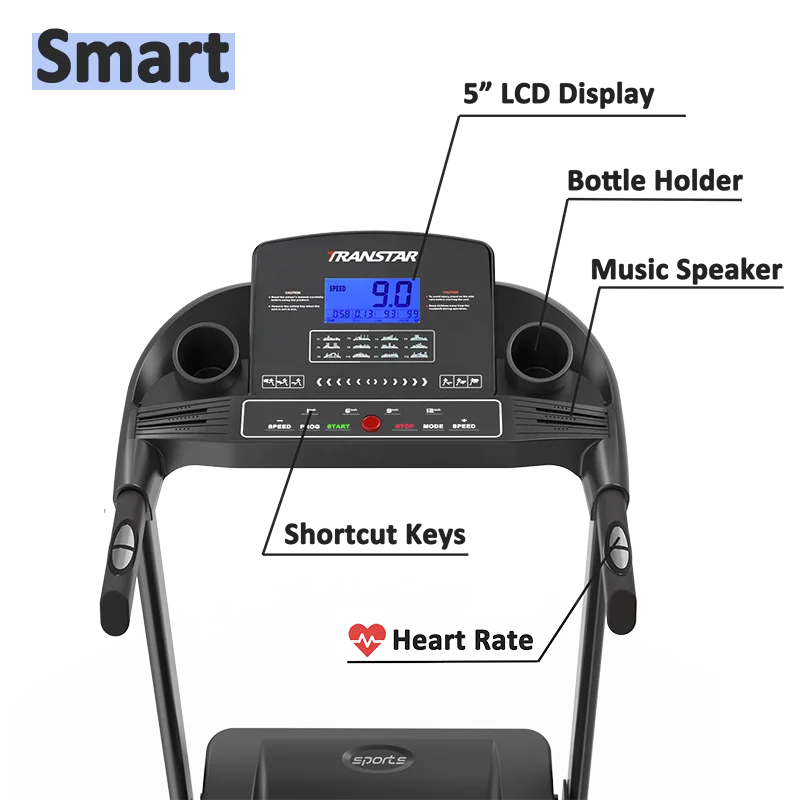 Manual Incline Treadmill Foldable, Electric Running Machine for Home  Fitness Exercise