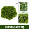50 grams of light green filamentous moss